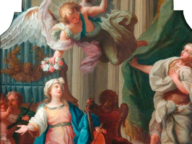 1700-Luigi Vanvitelli - Santa Cecilia - La Cartwright Memorial Hall (Galleria d'arte e museo) nel Lister Park, Bradford